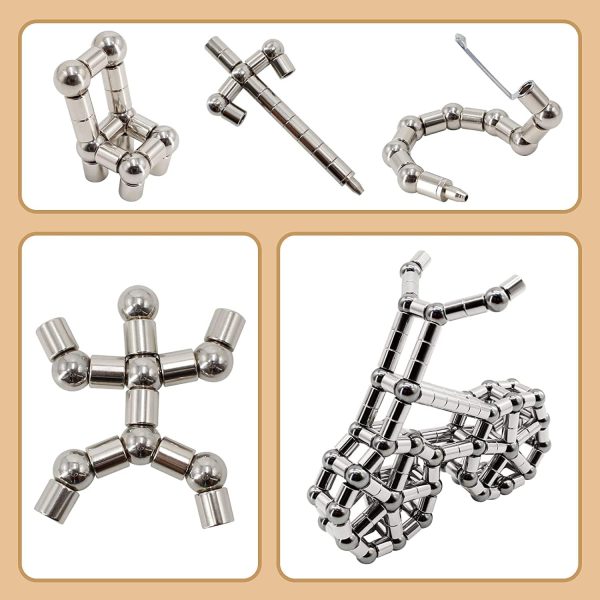 ⁦X spring Fidget Pen - Magnetic Pen with 13 Rings, Magnet Pen for Creative Writing, Intellectual Learning & Stress Reduction, Ideal Magnetic Fidget Toy & Fidget Magnets Gifts for Family or Friends⁩ - الصورة ⁦2⁩