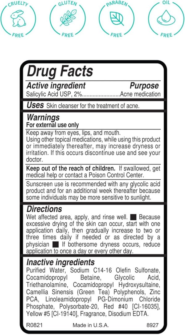 ⁦Replenix Gly-Sal 5-2 Deep Pore Cleanser 200ml⁩ - الصورة ⁦2⁩