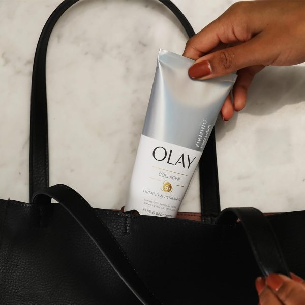 ⁦Olay Firming & Hydrating Hand and Body Lotion with Collagen, 6 fl oz (Pack of 3)⁩ - الصورة ⁦4⁩