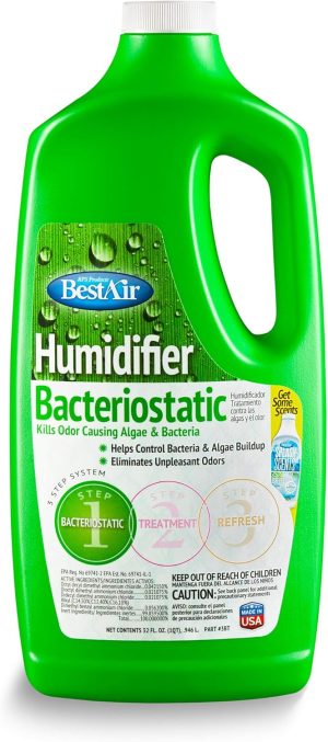 BestAir 3BT-PDQ-6 Original BT Humidifier Bacteriostatic Water Treatment, 32 fl oz, Single Pack, Green