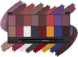 MARS Infinity Lip Palette, Demi Matte | 16 Colors to Infinte Lipstick Colors | Free Spatula Applicator 36.0 g (01-Multicolor)