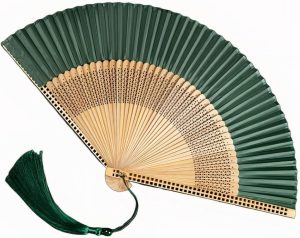 Elegant Bamboo Handheld Folding Fan, Unisex Chinese Style Retro Portable Fan, Ideal for Personal Cooling & Events, 21CM Size