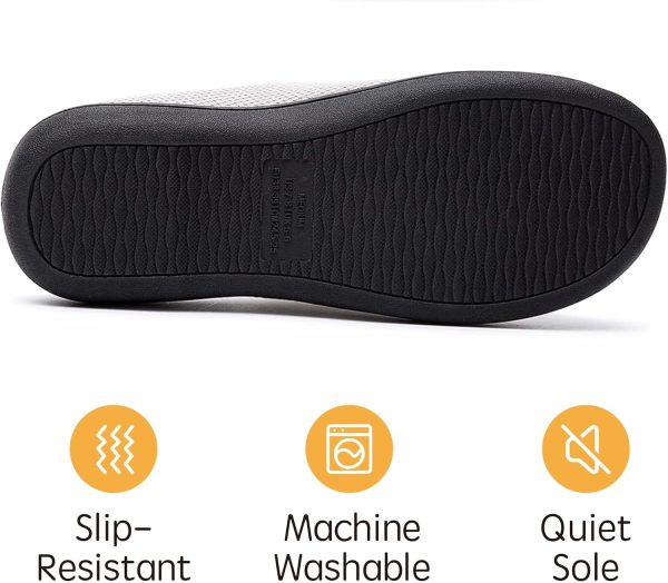 ⁦RockDove Women's Birdseye Knit Two-Tone Memory Foam Slipper⁩ - الصورة ⁦5⁩