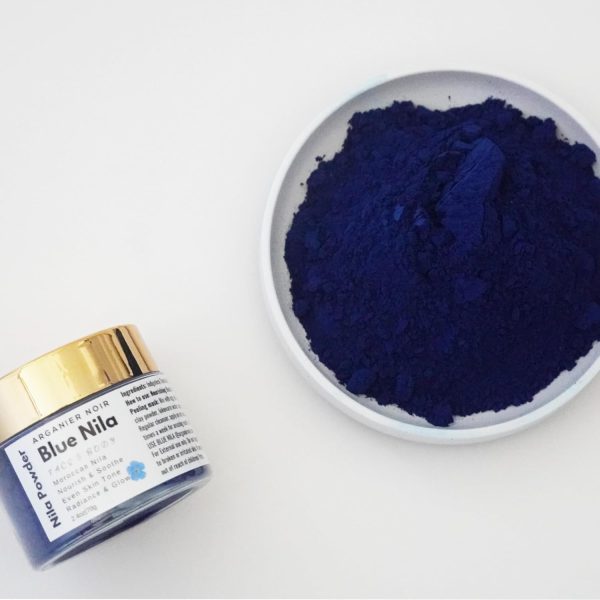 ⁦Arganier Noir Blue Nila, Moroccan Nila Powder Leaves Skin Nutrid And Radiant 80G⁩ - الصورة ⁦2⁩