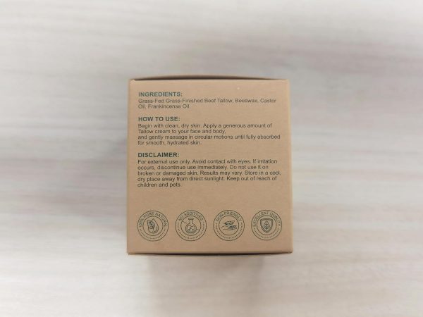 ⁦Sebum Castor Oil Frankincense Oil Balm, Natural Sebum from Grass-Fed Cattle for Skin Care, Deep Nourishing and Moisturising Moisturiser for Face and Body⁩ - الصورة ⁦9⁩