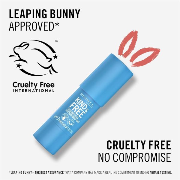 ⁦Rimmel London Kind & Free, 003 Pink Heat, Multi-Stick, For Cheeks and Lips, Hydrating, Buildable Colour, Vegan Formula, Clean Formula, 5g (0.18oz)⁩ - الصورة ⁦6⁩