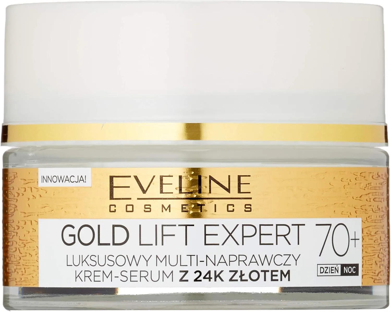 Eveline Cosmetics Gold Lift Expert Anti-Wrinkle Strong Firming Cream Day & Night 70+ with 24 Carat Gold 50 ml