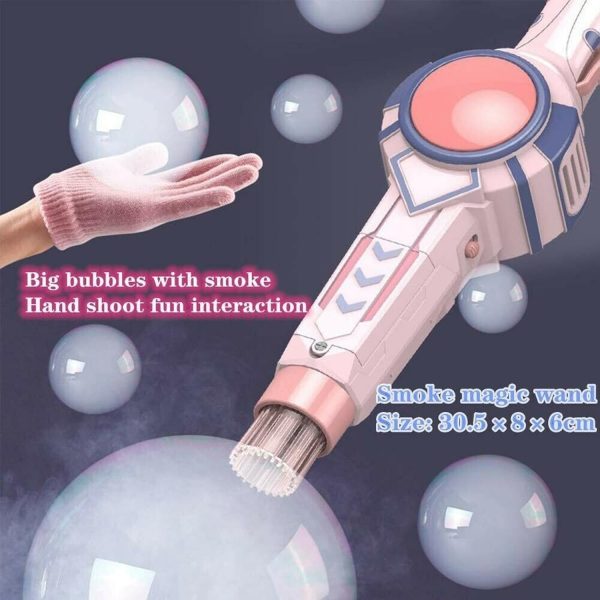 ⁦Elastic Bubble Fog Wand, Colorful Smoke Bubble Machine, Magic Bubble Machine Elastic Bubble Fog, with Elastic Smoke Effect,Interactive Fog Bubble Machines for Party, Wedding, Festival, Birthday(Pink)⁩ - الصورة ⁦7⁩