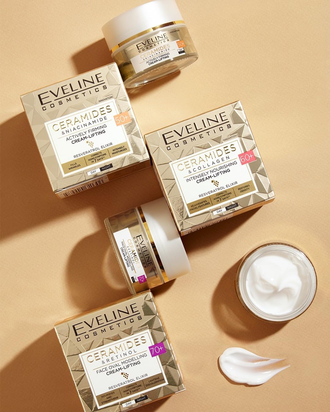 Eveline Cosmetics Lifting 60+ Ceramides & Collagen Intensely Nourishing Face Cream 50 ml 2 Eveline Cosmetics Lifting 60+ Ceramides & Collagen Intensely Nourishing Face Cream 50 ml - الصورة 2