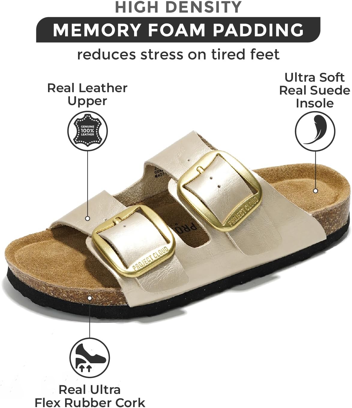 Project Cloud Venita womens Slide Sandal 3 Project Cloud Venita womens Slide Sandal - الصورة 3