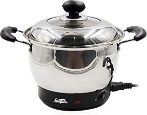 Biki Electric Egg Boiler, 600W, Soft-Steamed Eggs, Vegetables and Dumplings, Stainless Steel Tray, 5-Eggs Capacity, Silver 2 Year Warranty | قدر كهربائي لطهي البيض من الاستانلس بقوة 600 واط