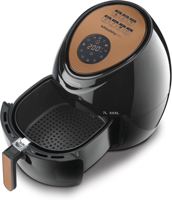⁦KENWOOD Digital Air Fryer XXXL 7.0L 2.5Kg 1800W With Rapid Hot Air Circulation For Frying, Grilling, Broiling, Roasting, Baking And Toasting HFP72.000BK Black⁩ - الصورة ⁦2⁩