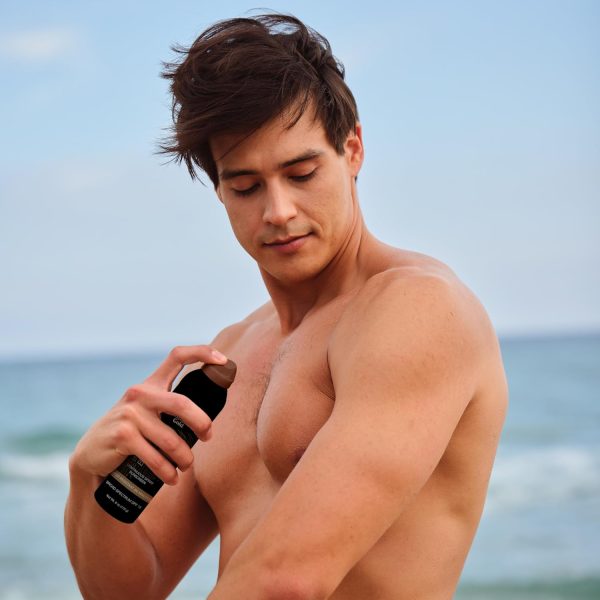 ⁦Australian Gold Continuous Spray Sunscreen with Instant Bronzer SPF 30, Immediate Glow & Dries Fast Water Resistant NonGreasy Oxybenzone Free Cruelty Free, Bronzer New, Orange, 6 Oz⁩ - الصورة ⁦7⁩