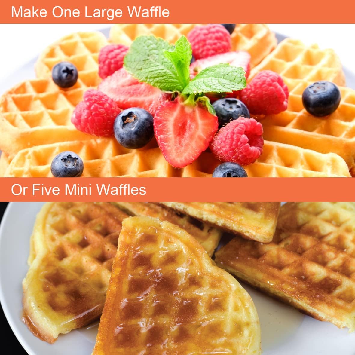 Global Gizmos 35570 Heart Shaped Waffle Maker / 1000W / Unique Thermostatic Design/Non-Stick Plates/Easy Clean / 25cm x 22cm / Pink Colour 7 Global Gizmos 35570 Heart Shaped Waffle Maker / 1000W / Unique Thermostatic Design/Non-Stick Plates/Easy Clean / 25cm x 22cm / Pink Colour - الصورة 7