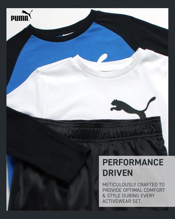 ⁦PUMA Boys B Jogset 2 Tees 3pc Pant Set⁩ - الصورة ⁦3⁩