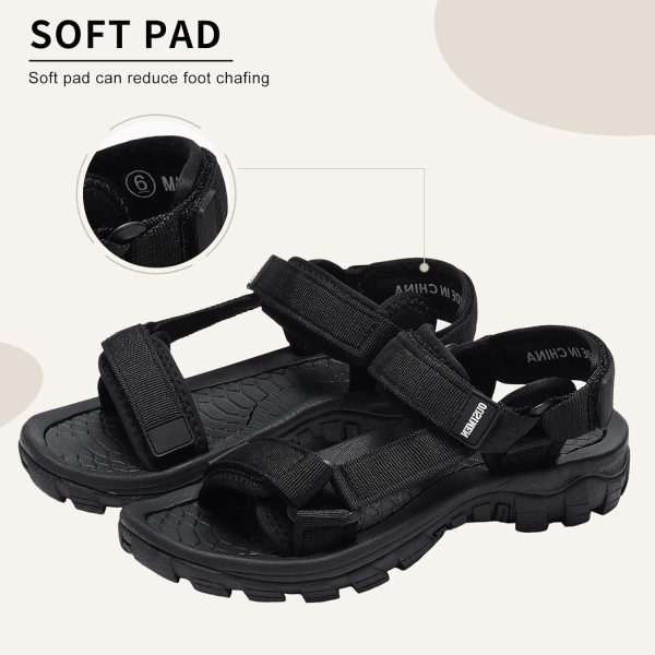 ⁦SYKT Womens Sandal Sport Sandals Open Toe Slide Sandals Ankle Strap Hiking Sandal Adjustable Velcro Arch Fit⁩ - الصورة ⁦6⁩
