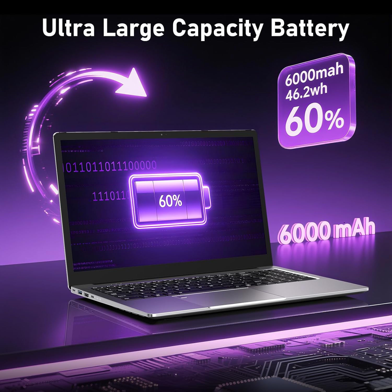 NIAKUN Gaming Laptop,16 Inch Laptop Computer,32GB RAM 1TB SSD,AMD Ryzen 7 5825U (up to 4.5Ghz),AMD Radeon Graphics,16”FHD 1920 * 1080 Display,WiFi 6,BT5.2,Backlit Keyboard 7 NIAKUN Gaming Laptop,16 Inch Laptop Computer,32GB RAM 1TB SSD,AMD Ryzen 7 5825U (up to 4.5Ghz),AMD Radeon Graphics,16”FHD 1920 * 1080 Display,WiFi 6,BT5.2,Backlit Keyboard - الصورة 7