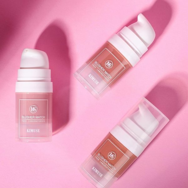 ⁦NALACAL Liquid Blush Trio Makeup, Gel Cream Blush Liquid Blusher and Cheek Color, Makeup Lightweight and Breathable Feel, Natural Looking, Blendable Buildable 3Pcs⁩ - الصورة ⁦6⁩
