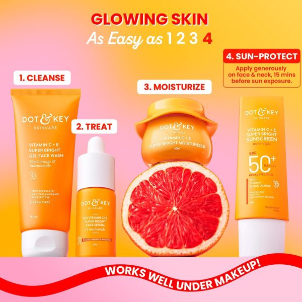⁦Dot & Key Vitamin C + E Super Bright Sunscreen SPF 50⁩ - الصورة ⁦5⁩
