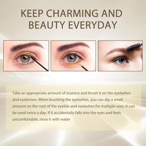 ⁦Azonee Eyelash Growth Serum - Lengthening and Thickening Mascara, Natural Lash Lift Nourishing Essence for Longer, Fuller Eyelashes⁩ - الصورة ⁦5⁩