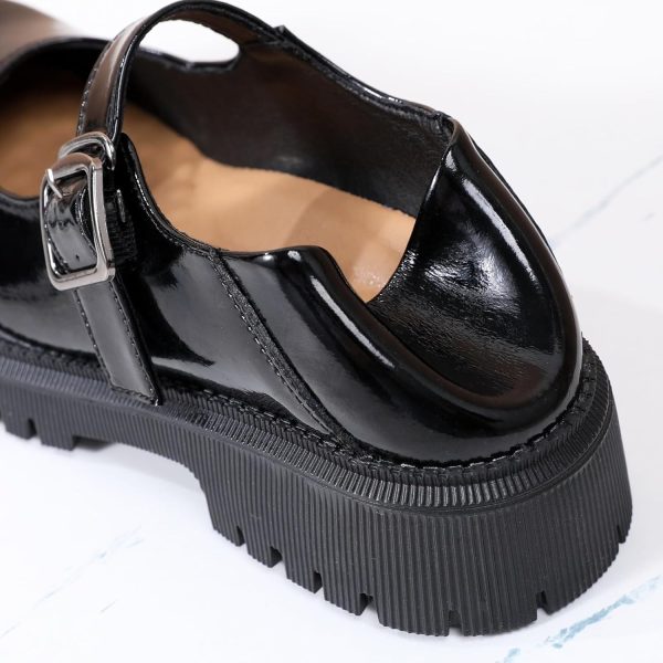 ⁦XMM Mary Jane Shoes Platform Chunky Mary Janes for Women Ladies Comfort Leather Round Toe Non-Slip Dressy Casual Cute Girls School Work Shoes⁩ - الصورة ⁦6⁩