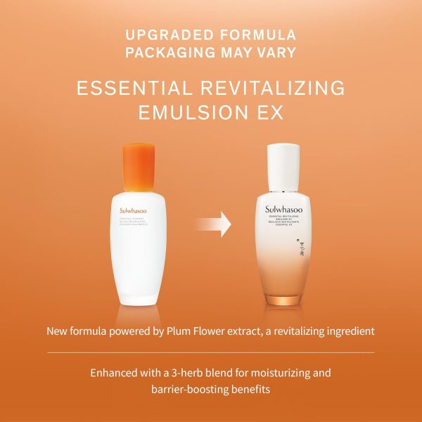 ⁦Sulwhasoo Essential Comfort Balancing Emulsion - Moisturizing Korean Emulsion for Dry & Sensitive Skin, Hydrating, Soothing, Nourishing & Softening - 4.22 fl. oz.⁩ - الصورة ⁦5⁩
