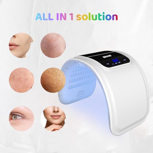 ⁦Beuwe Red-Light-Therapy-for-Face，Led Face Mask Light Therapy Red & Blue Rejuvenation Tool SPA Equipment Led Neck Body Hand Mask for Skincare at Home⁩ - الصورة ⁦4⁩