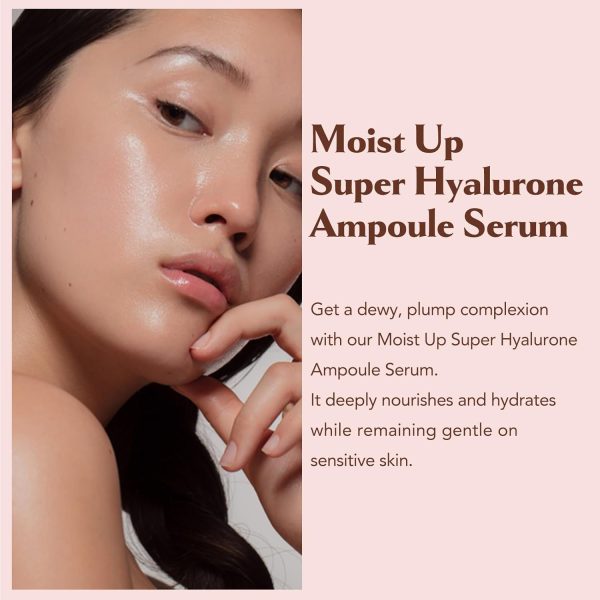 ⁦Elishacoy EC Moist up Super Hyalurone Ampoule Serum 1.69 fl.oz. (50ml) - Fresh Hydrating with Moiusture Collagen Oil Capsule, 70% Fermented Lotus Flower Extracts Helps Moisturizing Skin Care⁩ - الصورة ⁦2⁩