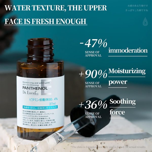 ⁦Dr. Lucel 4% Vitamin B5 Face Serum 37ml / with Niacinamide, Antioxidant, Reduces Wrinkles, Dullness, Lightens Spots, Hydrates, Reduces Redness, Improves Elasticity, Promotes a Glowing Complexion⁩ - الصورة ⁦4⁩