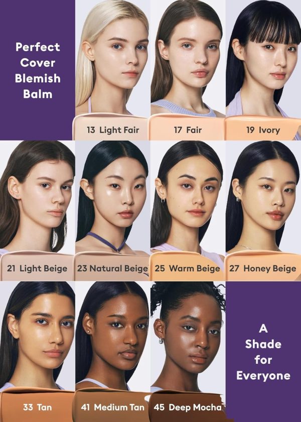 ⁦MISSHA M PERFECT COVER SERUM BB CREAM No.13 Light Fair- Fair with Cool Undertone, BB Cream by Cardi B Pick, Skin Tint, Tinted Moisturizer, Skin Care Foundation Makeup, Korean Makeup,1.18 Fl oz⁩ - الصورة ⁦4⁩