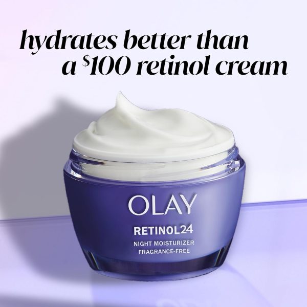 ⁦Olay Regenerist Retinol 24 Night Moisturizer Fragrance-Free + Whip Face Moisturizer Travel/Trial Size Gift Set⁩ - الصورة ⁦8⁩