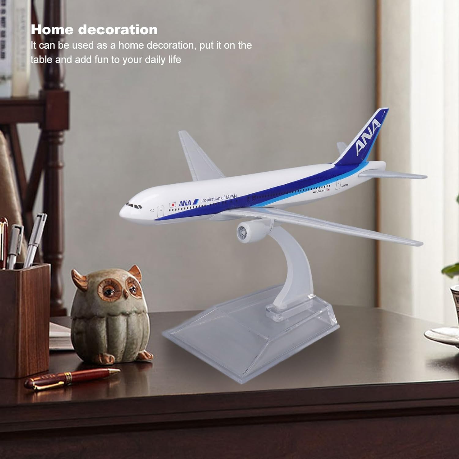 Luqeeg Aeroplane Model, Japan Airlines B777‑200 Model, Simulated Airplane Alloy Aircraft Model with Display Stand Home Model Decoration for Kids Home Decoration Gift 5 Luqeeg Aeroplane Model, Japan Airlines B777‑200 Model, Simulated Airplane Alloy Aircraft Model with Display Stand Home Model Decoration for Kids Home Decoration Gift - الصورة 5