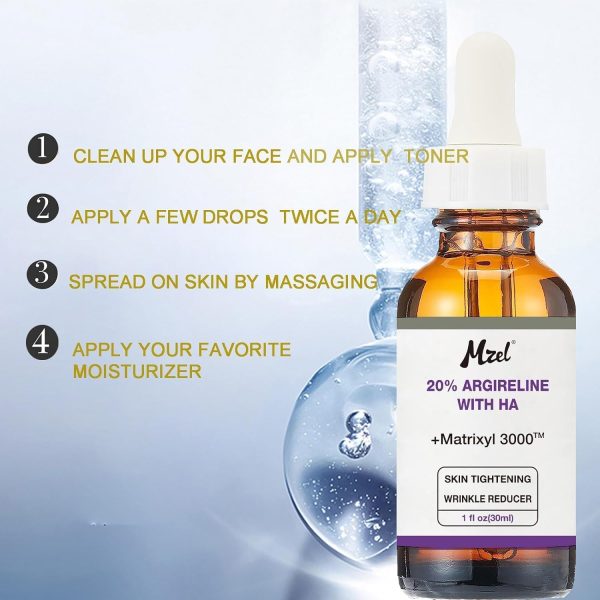 ⁦Azonee Face Lifting Serum Peptide Serum, Collagen Peptide Face Serum, Pure Hyaluronic Acid Face Serum with Vitamin C, Deep Wrinkle Removal, Anti-Aging, Skin Conditioning, Peptide Plumping Serum⁩ - الصورة ⁦2⁩