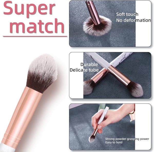 ⁦16 Colors Blush Contour Highlighter Makeup Palette with Brush, Matte Mineral Face Blush Powder for Cheek, Bright Shimmer Illuminator Bronzer Professional Facial Beauty Makeup Blushes Set⁩ - الصورة ⁦5⁩