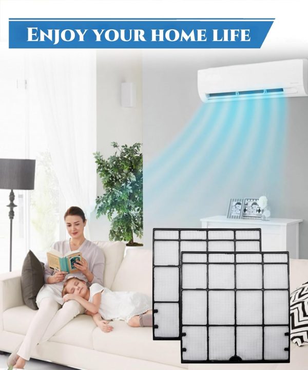 ⁦2 Pcs 4007597 Mini Split Air Filter Replacement Compatible with Daikin Mini Split Units⁩ - الصورة ⁦6⁩