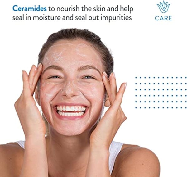 ⁦AcneFree Acne Free Oil-Free Acne Cleanser, Benzoyl Peroxide 2.5% Acne Face Wash with Glycolic Acid to Prevent and Treat Breakouts, 8 Ounce⁩ - الصورة ⁦2⁩