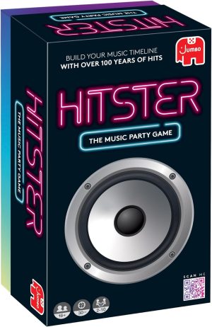 Hitster - The Music Party Board Game, Card Game, Fun Music Quiz Game,2-10 Players - 300Plus Iconic Music Hits - Great For Game Nights, Date Nights, Parties, Adult and Family Games - Jumbo (UK Edition)