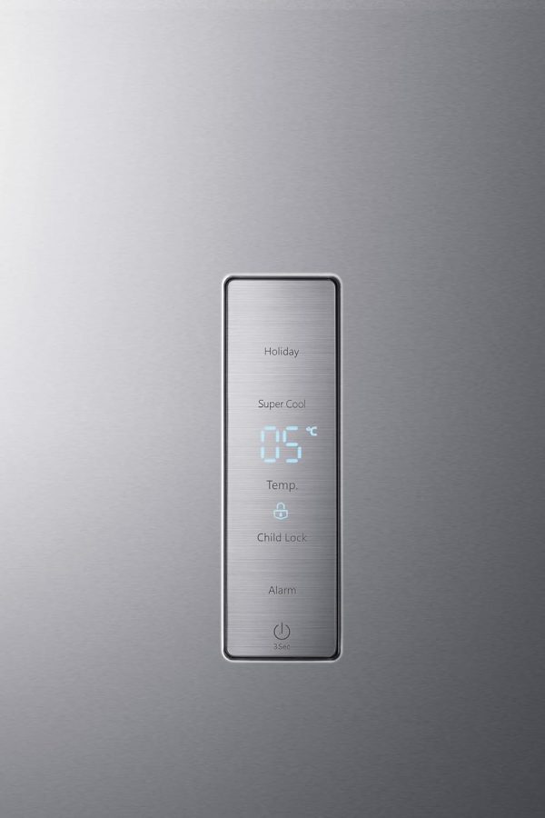 ⁦Hisense Upright 381 lt 13.5 CuFt Refrigerator, total No Frost Noiseless Defrost Compresser, Maximum Capacity, Premium Silver.⁩ - الصورة ⁦5⁩