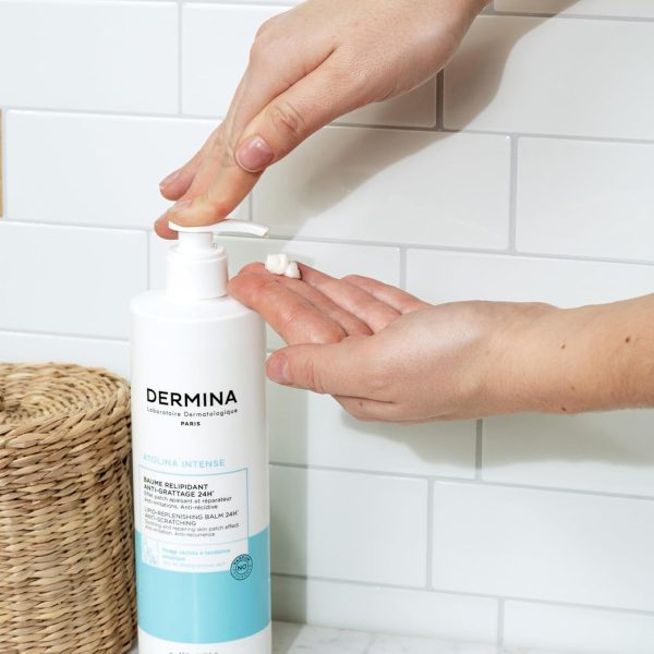 ⁦Dermina Intense Anti Scratching Repairing Balm Dry Skin Prone To Atopy 400ml Atolina⁩ - الصورة ⁦3⁩