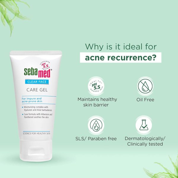 ⁦SEBAMED Clear Face Care Gel, 50 Ml⁩ - الصورة ⁦4⁩
