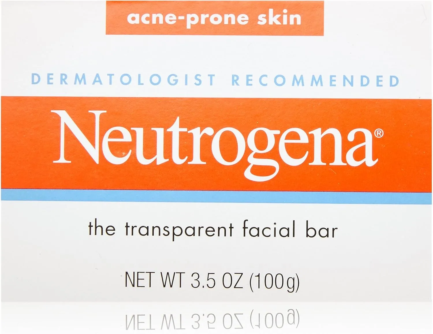 Neutrogena Transparent Facial Bars, Acne-Prone Skin Formula, 3.5 Ounce (Pack of 8)
