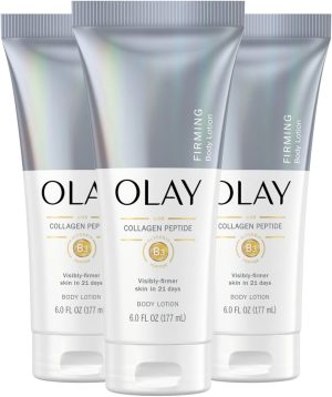Olay Firming & Hydrating Hand and Body Lotion with Collagen, 6 fl oz (Pack of 3)