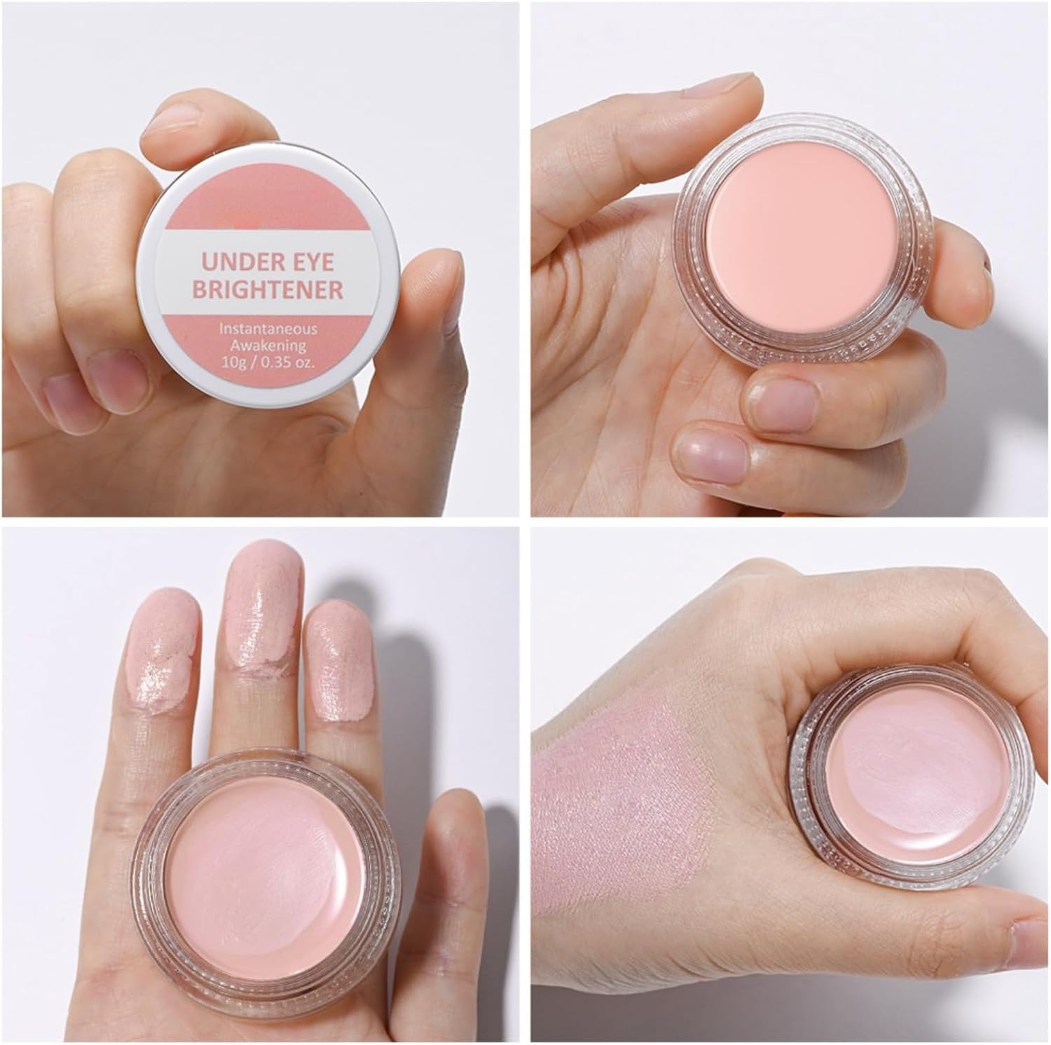 Under Eye Brightener, Color Corrector for Dark Circles, Eye Concealer Colour-Correcting Pink Cream, Blemish Concealer Korean Makeup for Dark Circles 6 Under Eye Brightener, Color Corrector for Dark Circles, Eye Concealer Colour-Correcting Pink Cream, Blemish Concealer Korean Makeup for Dark Circles - الصورة 6