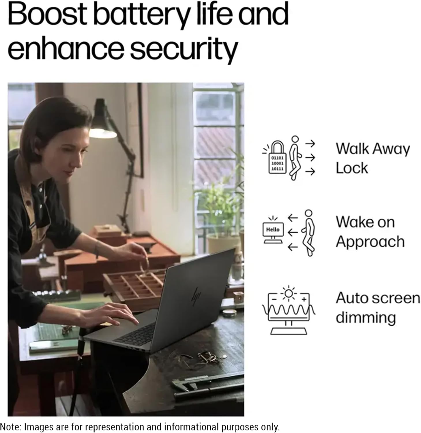 HP OmniBook X AI 16 Laptop, Intel Ultra 7-255H, 64 GB DDR5 RAM, 4 TB PCIe SSD, 16" 2K (2048x1280) OLED Touchscreen, Nvidia G-Force RTX 4050, Backlit Keyboard, W11 Pro, Meteor Silver 9 HP OmniBook X AI 16 Laptop, Intel Ultra 7-255H, 64 GB DDR5 RAM, 4 TB PCIe SSD, 16" 2K (2048x1280) OLED Touchscreen, Nvidia G-Force RTX 4050, Backlit Keyboard, W11 Pro, Meteor Silver - الصورة 9