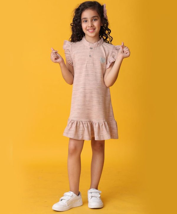 ⁦ANTHRILO Summer Dress for Girls | 100% Cotton, Skin Friendly Fabric | Dress for Girls | Casual Wear | 6 Months-14 Years⁩ - الصورة ⁦5⁩