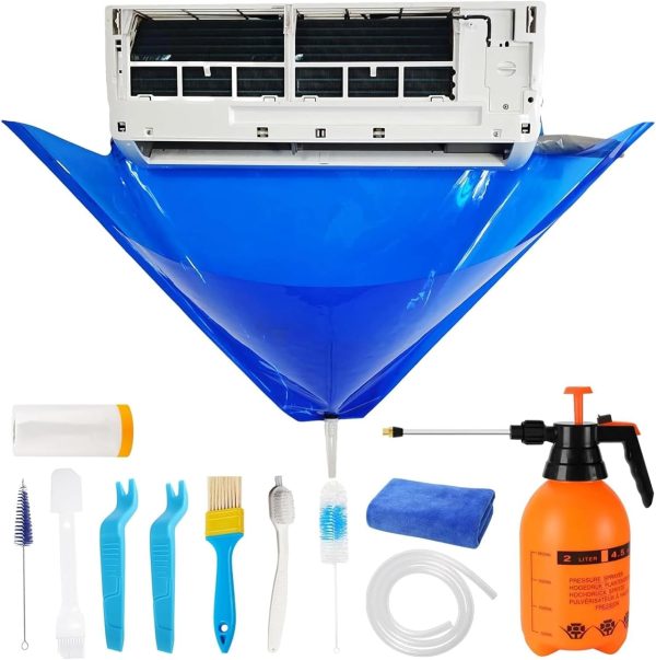 ⁦Mini Split Cleanings Kit | 1 Set Split Ac Unit Cleanings Bag | Air Conditioning System Tools, Wall Mounted Dust Washing Protector for Household⁩ - الصورة ⁦7⁩