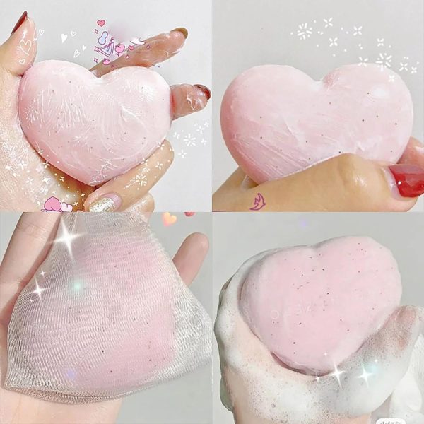 ⁦Pelican 3Pk Hip Care Scrub Soap, Exfoliating Soap for Butt, Elbow, Back, Knee, Armpit & Barefoot Feet, Peach Scent, Each 2.8 oz/80G⁩ - الصورة ⁦6⁩