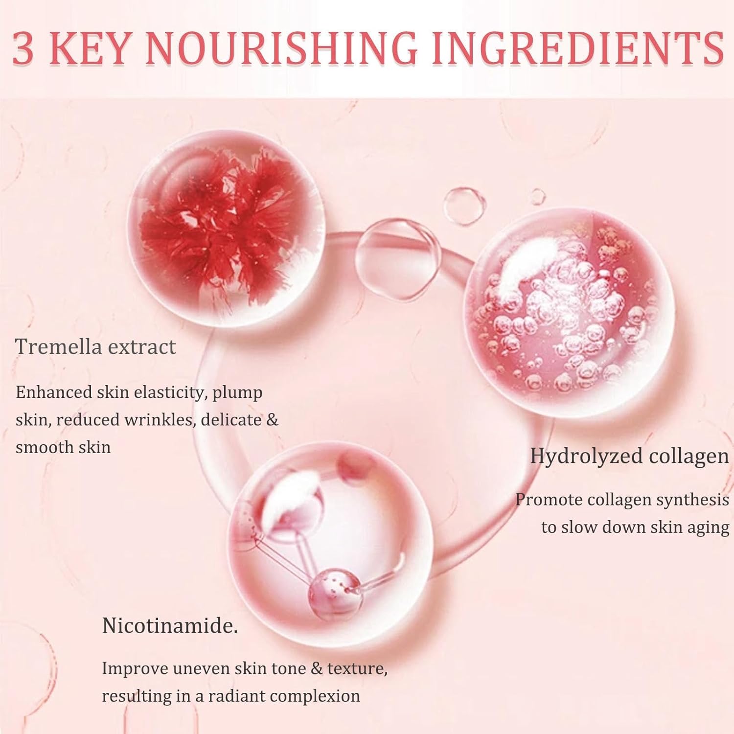 Azonee Collagen Face Serum, 4-in-1 Anti-Aging Serum for Firming, Hydrating, Oil Control & Wrinkle Reduction, Youthful Glow with Vitamin B3 & Tremella Extract (1 Fl Oz) 5 Azonee Collagen Face Serum, 4-in-1 Anti-Aging Serum for Firming, Hydrating, Oil Control & Wrinkle Reduction, Youthful Glow with Vitamin B3 & Tremella Extract (1 Fl Oz) - الصورة 5