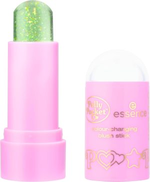 essence Polly Pocket Colour-Changing Blush Stick, No. 01, Pink, Colour Matching, Colouring Effect, Natural, Vegan, Oil-Free, Paraben-Free, No Microplastic Particles, Pack of 1 (5.2 g)