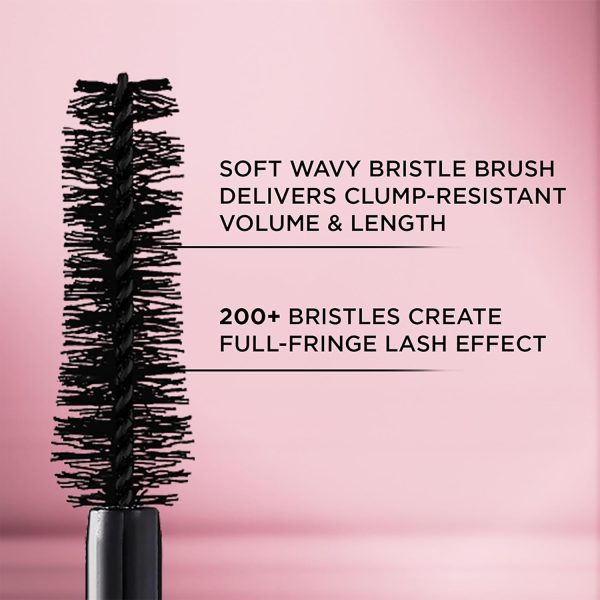 ⁦L'Oreal Paris Makeup Voluminous Lash Paradise Mascara, Voluptuous Volume, Intense Length, Feathery Soft Full Lashes, No Flaking, Smudging or Clumping, Latte Brown, 0.28 Fl Oz⁩ - الصورة ⁦5⁩